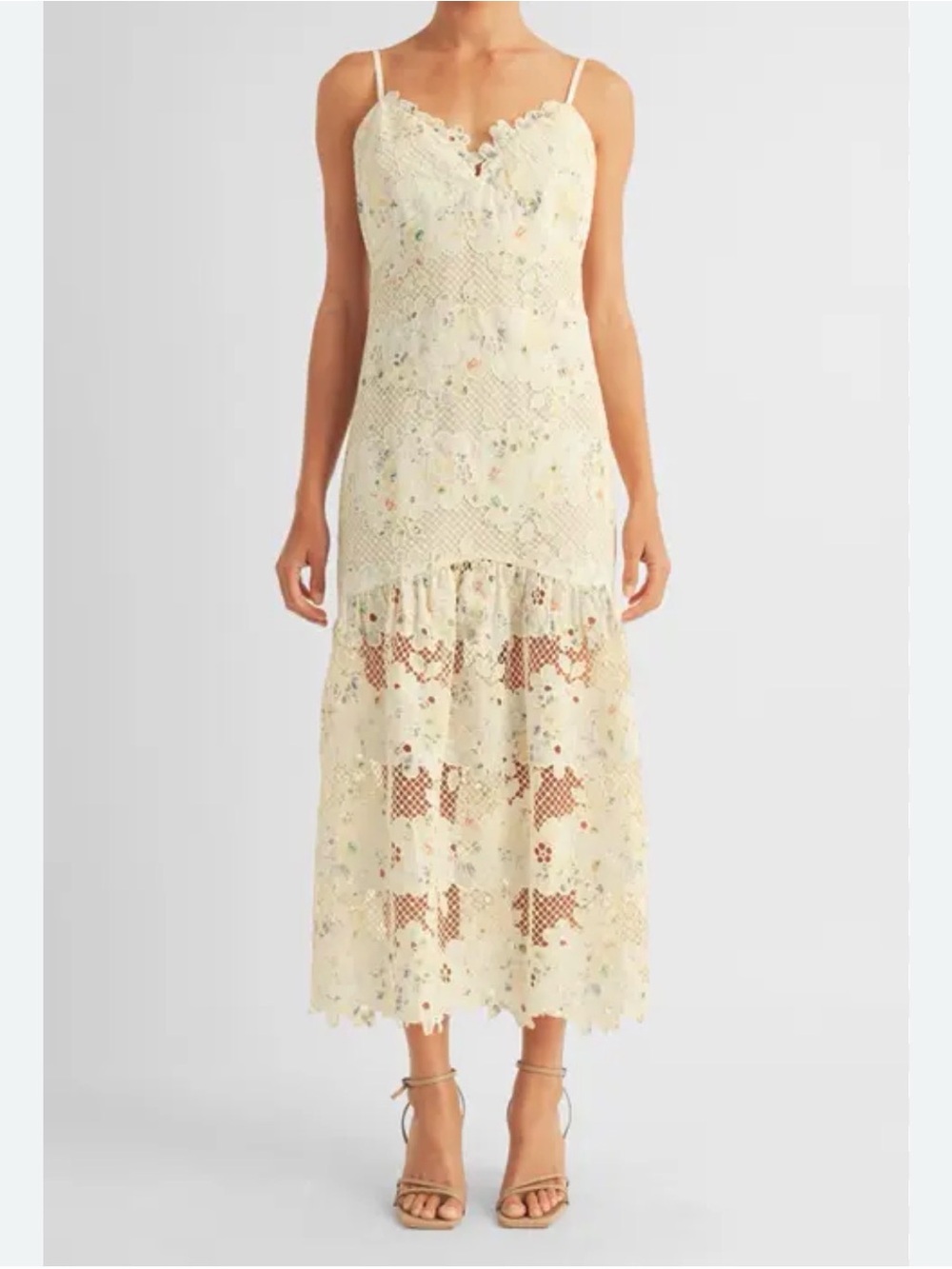 AROSE STUDIO WOMENS LACE FLORAL DRESS #001